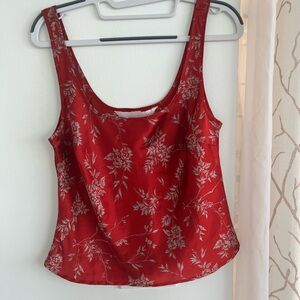 Victoria's Secret Red Fitted Tank Top